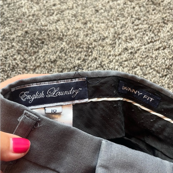 Boys Church Skinny Dress Pants in Gray - Picture 3 of 5